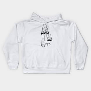 Ink Cap Mushrooms Kids Hoodie